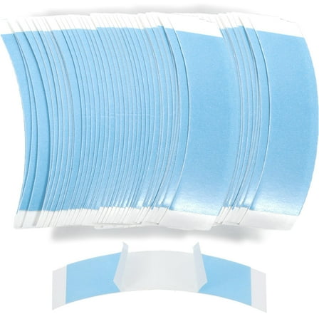 72Pcs Double Sided Ultra Hold Waterproof Lace Glue for Front Lace Wig, Bold Hold Lace Wig Tape in Hair Extension(Blue)