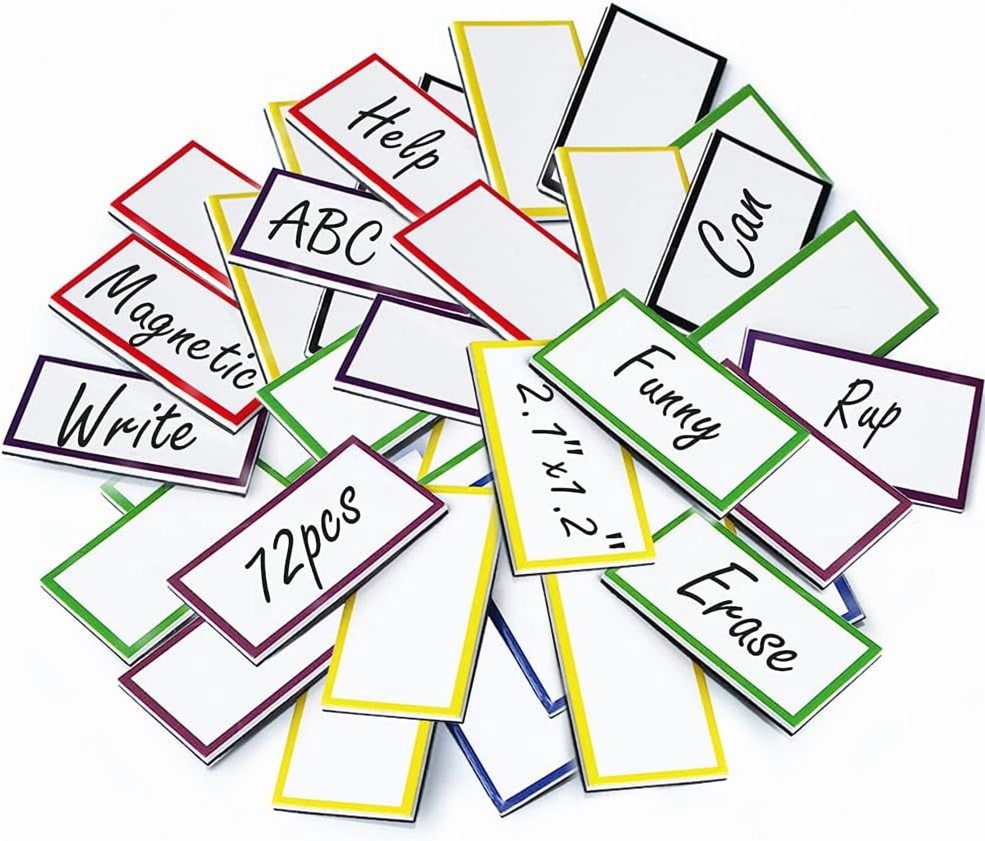 72Pcs Magnetic Name Tags Small Thick Dry Erase Magnet Labels Writable 72Pcs Magnetic Name Tags Small Thick Dry Erase Magnet Labels Writable