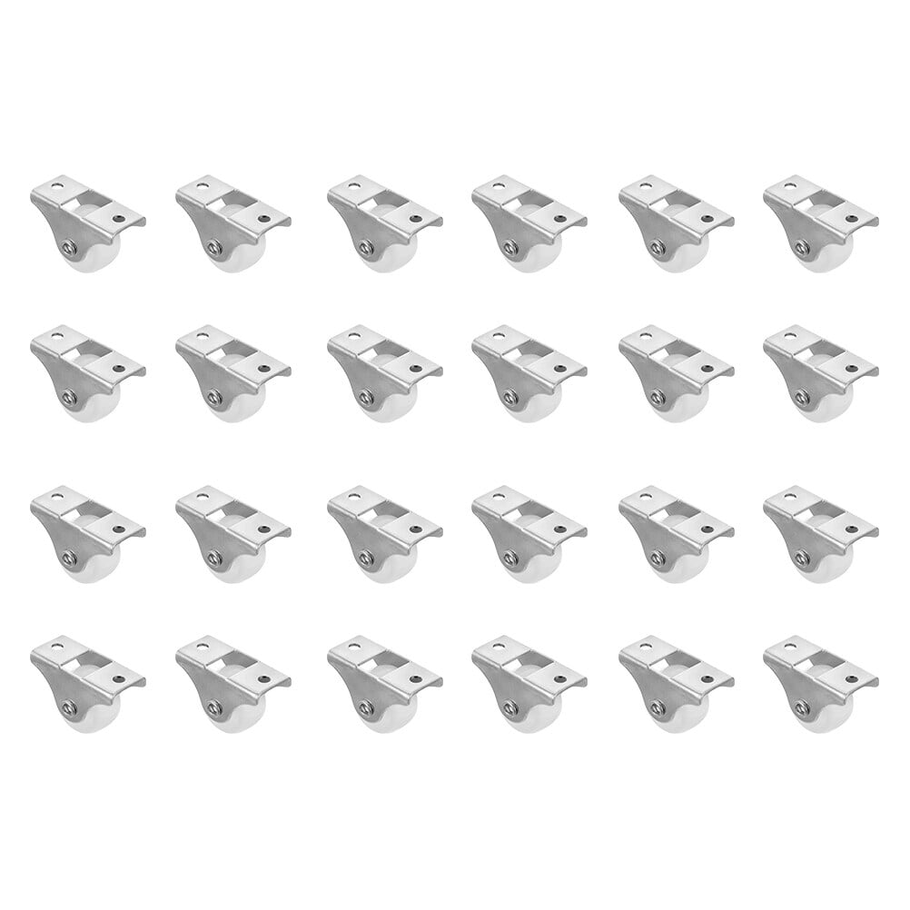 72Pcs Mini Low Profile Caster Wheels for Furniture, Drawers, Cabinets, and Projects - Replacement Rollers