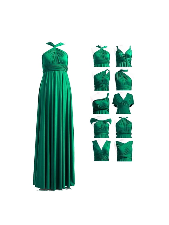 Infinity Dress, Multiway Maxi Bridesmaid with Bandeau, 1pc (Women's Plus)