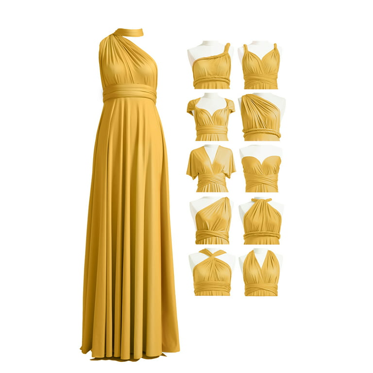 72Styles Infinity Dress with Bandeau, Convertible Bridesmaid Dress, Long,  Multi-Way Dress, Twist Wrap Dress