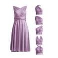 thumbnail image 1 of 72Styles Womens Knee Length Short Infinity Dresses for Bridesmaids Convertible Dresses Transformer Multiway Twist Wrap Midi Dresses, 1 of 6