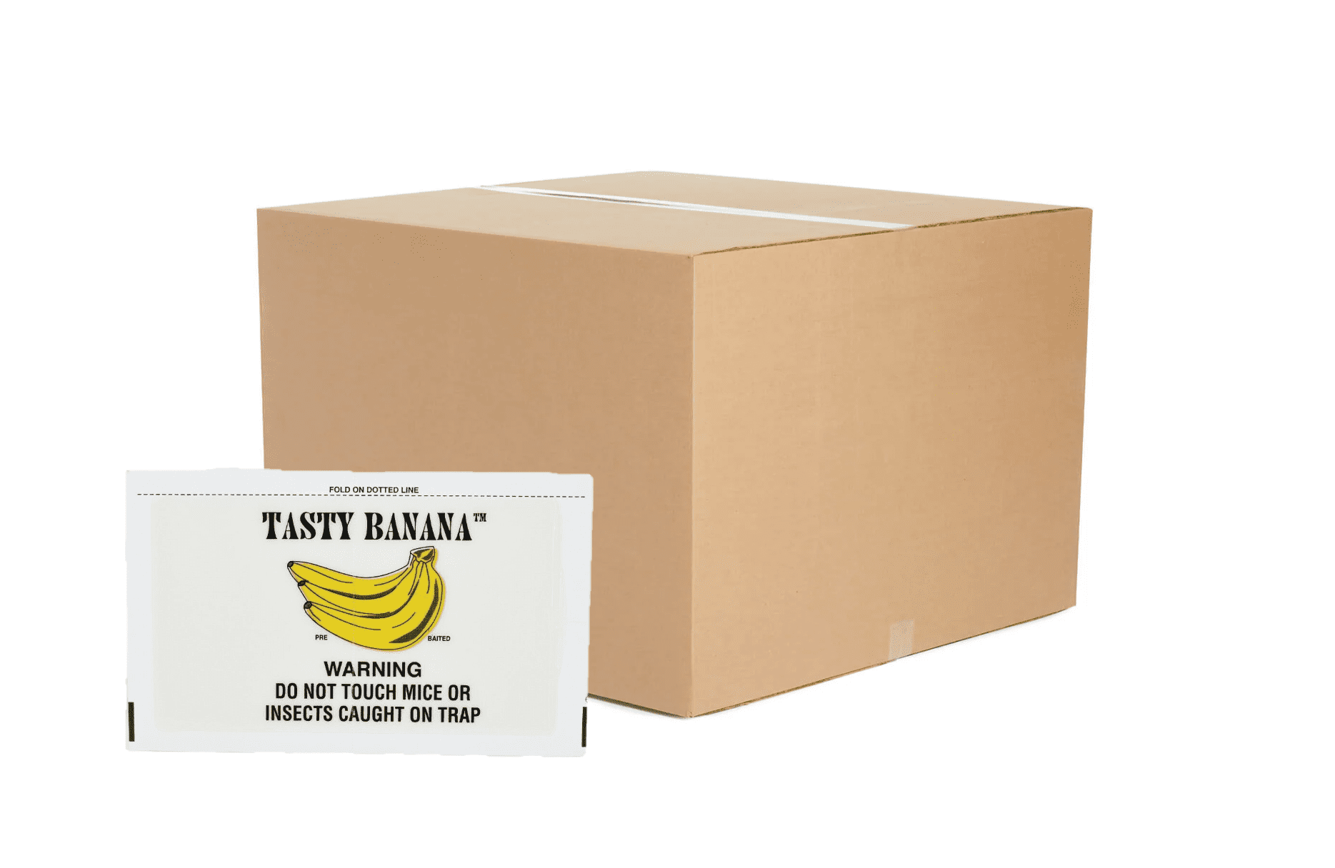 72TB Tasty Banana Scented Mouse Glue Boards - 72 Glue Boards by Catchmaster