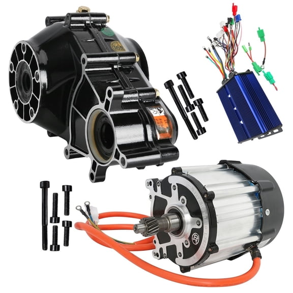 72V 1500W Brushless Differential Motor Gearbox Controller Electric ebike Go kart