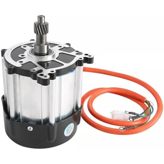 72V 1500W Electric Motor 72V Permanent Magnet Brushless Differential Axle Motor with 16T Gear Shaft for Electric Tricycle E Bike Go Kart Scooter Golf Cart Bicycle Four-Wheeler DIY Part