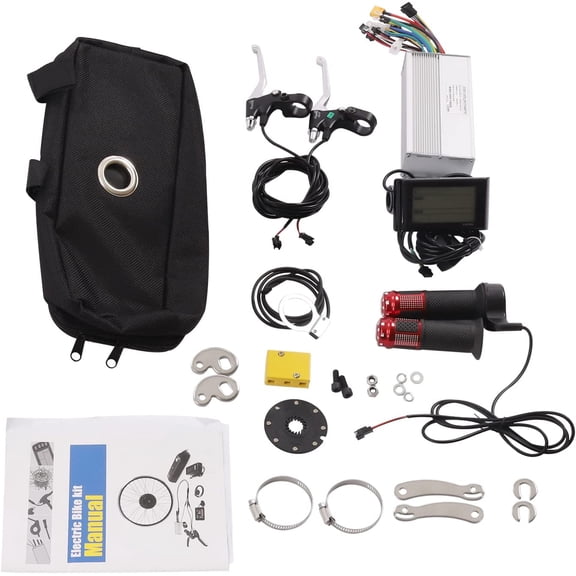 72V 2000W 26" Rear Wheel E-Bike Conversion Kit with LCD Display, 9-Gear Speeds, Electric Bike Conversion Kit for Cyclists to Convert Ordinary Bicycles into Electric Bicycles