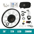 thumbnail image 1 of Electric Bike Conversion Kit 72V 2000W Rear Motor Wheel 26" Electric Bicycle Conversion, 1 of 11