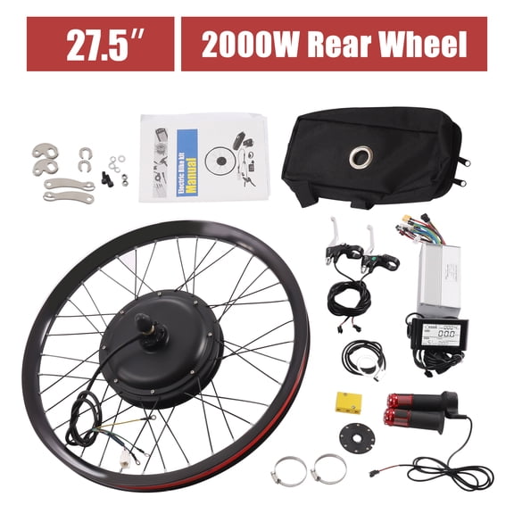 72V 2000W Rear Wheel Motor, Electric Bike Kit,72V with Display, Electric Bicycle Conversion Kit