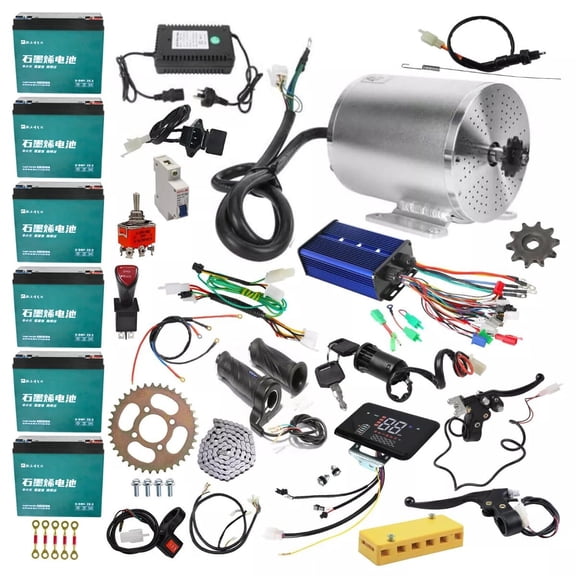 72V 3000W Brushless DC Electric Motor Kit, 4900RPM,Controller, LCD Display,420 Sprocket,Throttle for Racing Scooter Golf Cart Go Kart ATV Quad 4 Wheeler Dirt Bike Mini Bike MX650
