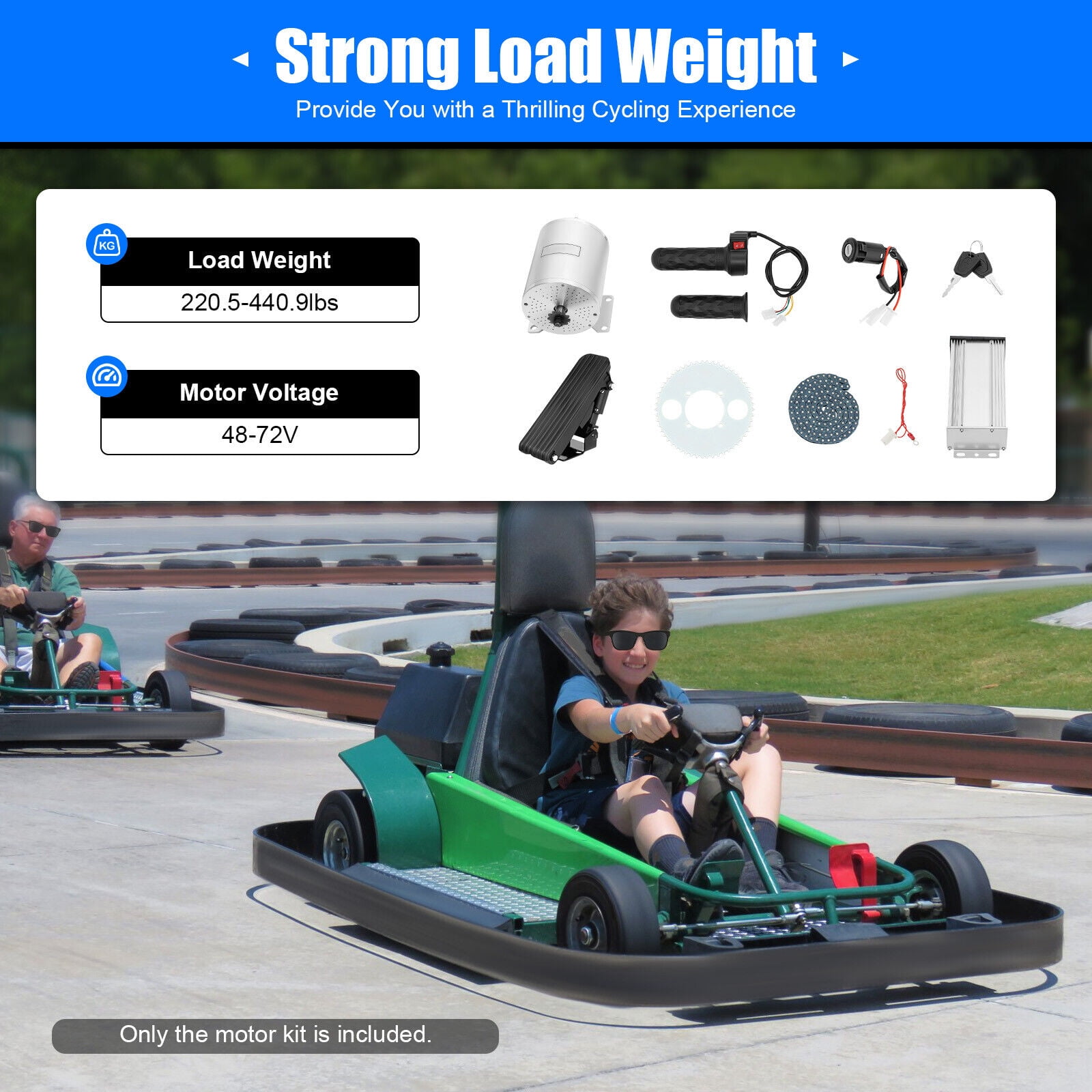 Kit Motore BLDC 72V 3000W Con Controller Brushless, Per Scooter Elettrico E Go Kart - Foto 2