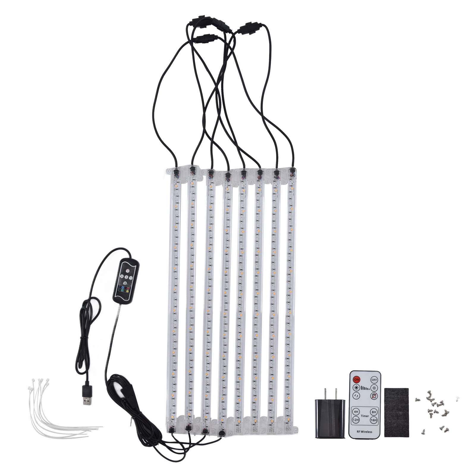 72W 286LED Grow Lamp with Timing Function, 3 Modes, Full Spectrum for Indoor Plants, US Plug (100-240V)