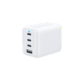 thumbnail image 1 of Onn 72W Multi-port USB-C/USB-A Wall Charger, Fast Charging, USB-IF Certified, Foldable Plug, White - Compatible with iPhone, iPad, AirPods, Samsung Galaxy, Note, Pixel & More, 1 of 10