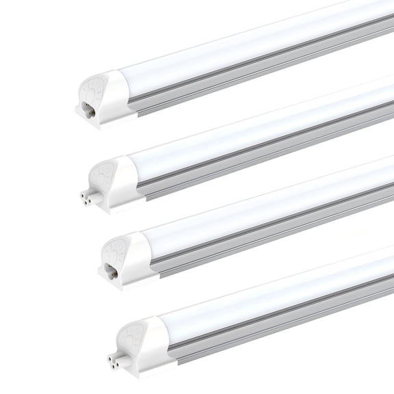 CNSUNWAY T8 LED Shop Lights, 72W 8FT 9360LM 6000K Cool White, Frosted 4 Pack