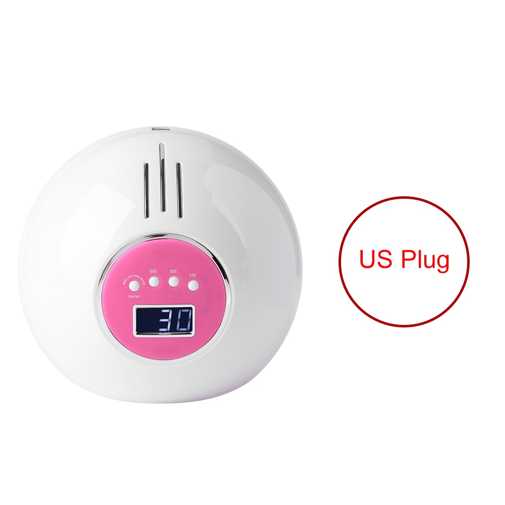 72W Dual Light Source UV LED Lamp Nail Dryer Auto Timer Phototherapy
