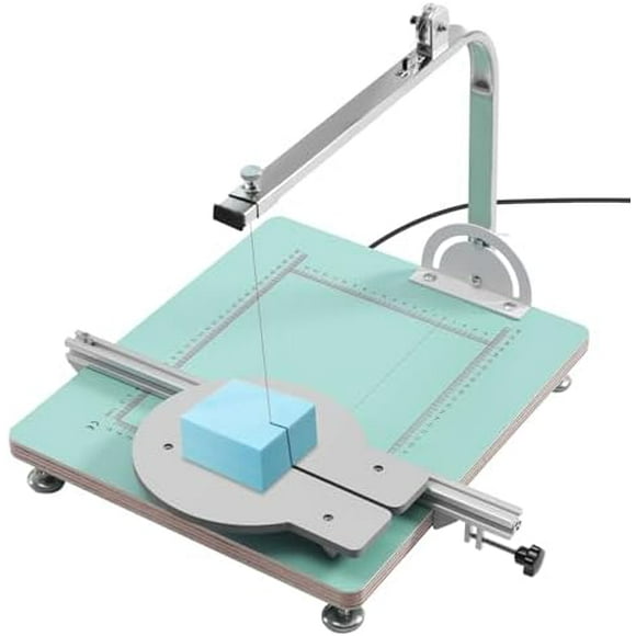 72W Foam Cutter Hot Wire Foam Cutting Machine Countertop Foam Cutting Tool Sponge Styrofoam Cutting Working Table Adjustable Angle Foam Board Cutter