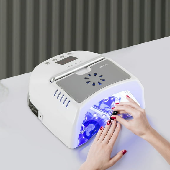 72W Nail Dryer LED Lamp UV Light Polish Gel Curing Machine Electric Manicure+fan