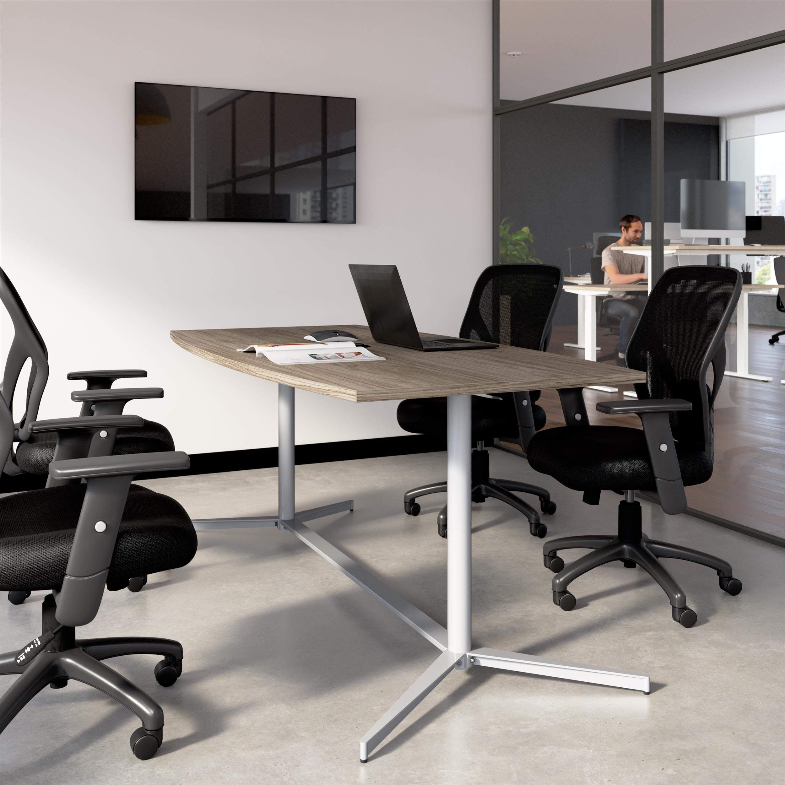 Lorell Essentials Oval Conference Table - For - Table TopLaminated Oval Top - Slab Base - 36 Lorell Essentials Oval Conference Table - For - Table TopLaminated Oval Top - Slab Base - 36