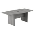 thumbnail image 1 of 72W x 36D Conference Table with Wood Base in Platinum Gray - Engineered Wood, 1 of 7