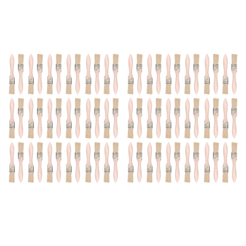 72X 1 Inch (24mm) Paint Brushes and Chip Paint Brushes for Paint Stains Varnishes Glues and