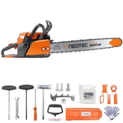 72cc Gas Chainsaw with 20 inch Bar Chain, 2-Cycle Heavy Duty Gas Powered Chain Saw, Handheld Petrol Chainsaw for Tree Cutting, Firewood, Wood Logging, Compatible with MS 038 MS 381 Parts