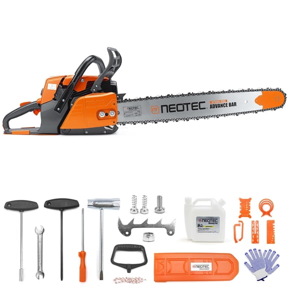 72cc Gas Chainsaw with 20 inch Bar Chain, 2-Cycle Heavy Duty Gas Powered Chain Saw, Handheld Petrol Chainsaw for Tree Cutting, Firewood, Wood Logging, Compatible with MS 038 MS 381 Parts