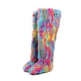 thumbnail image 1 of 72cm Women's Winter Solid Color Fluffy Faux Fur Over-the-Knee Snow Boots Girls's Outdoor Plush Warm Furry Long Boots Big Size, 1 of 3