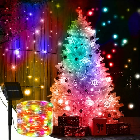 72ft 200 LED Solar String Lights Outdoor Waterproof Christmas Decoration Fairy Lights with 8 Modes for Garden Patio Party, Multicolor