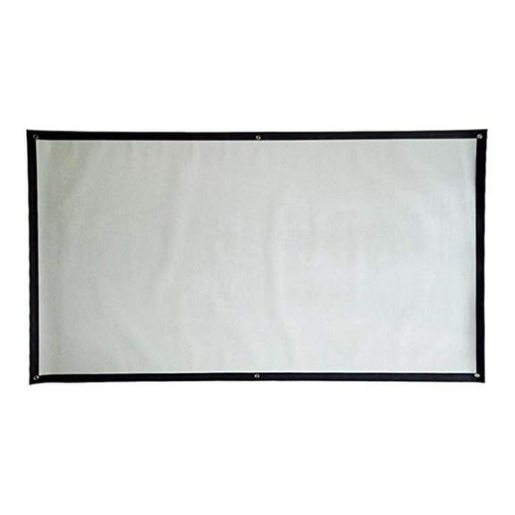 72in Projector Screen of Polyester Material with Portable and Foldable Design for Anti Crease and Good Projection Effect