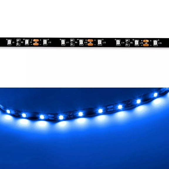 72inch Blue LED Interior Light Strip 12V Dimmable Tape Light for RV Kitchen Ceiling