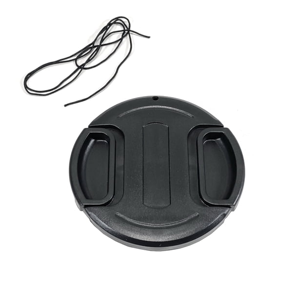 MaximalPower 72mm Snap-On Center-Pinch Lens Cap with Leash for DSLR Cameras