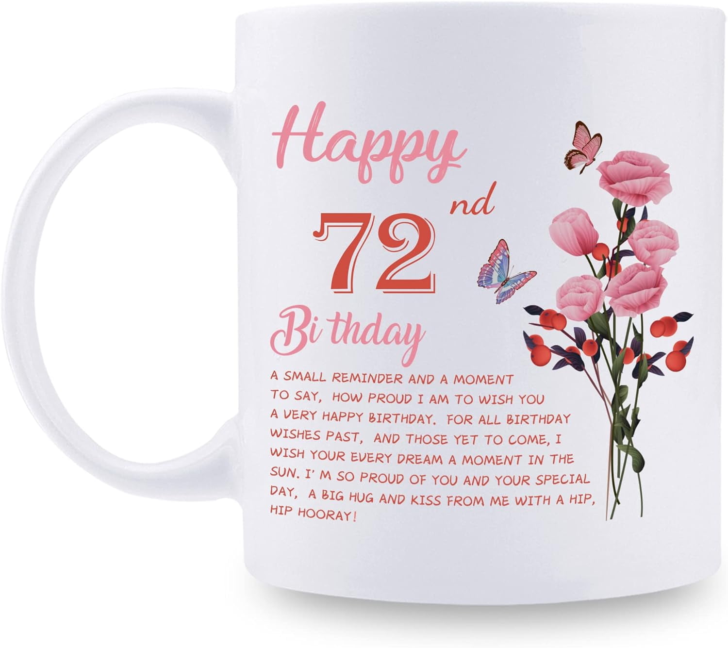 72 Female 72nd Birthday Gifts for Women - Happy 72nd Birthday Mug for Women ...