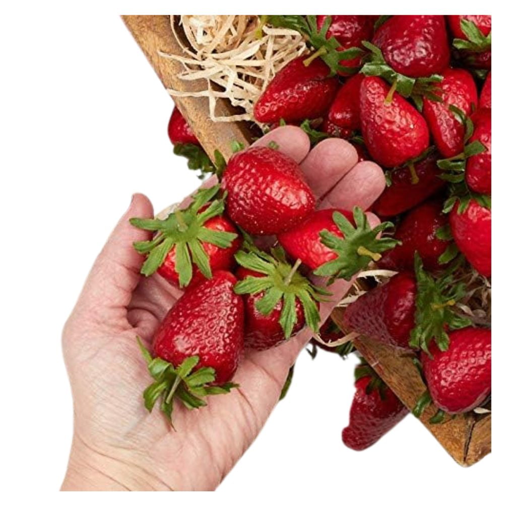 72pc Foam Strawberries - for Spring/Summer Decor and Displays - Factory Direct Craft
