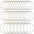 thumbnail image 1 of 72pcs Earring Hoop for Jewelry Making Bulk Beading Hoop Earring Open Beading Earrings Round Beading Hoop Earring Finding Open Earring Beading Hoop Beading Earring Components (3 Sizes), 1 of 5
