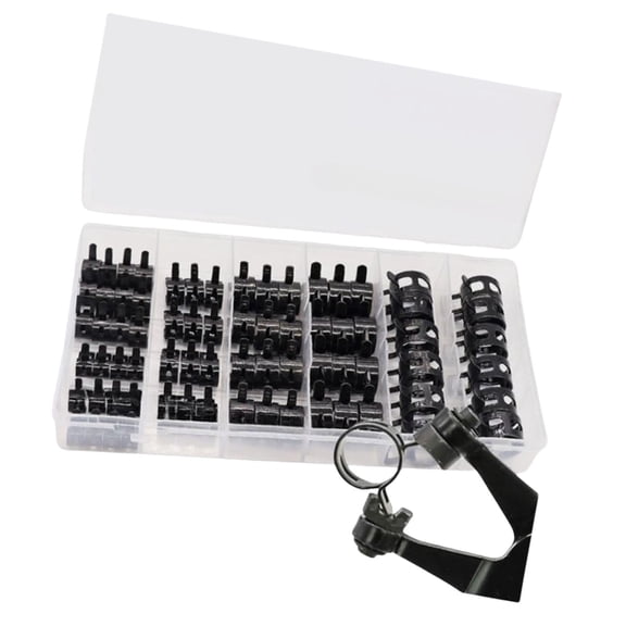72pcs Multipurpose Spring Steel Clamps for Pipes and Cable Managements
