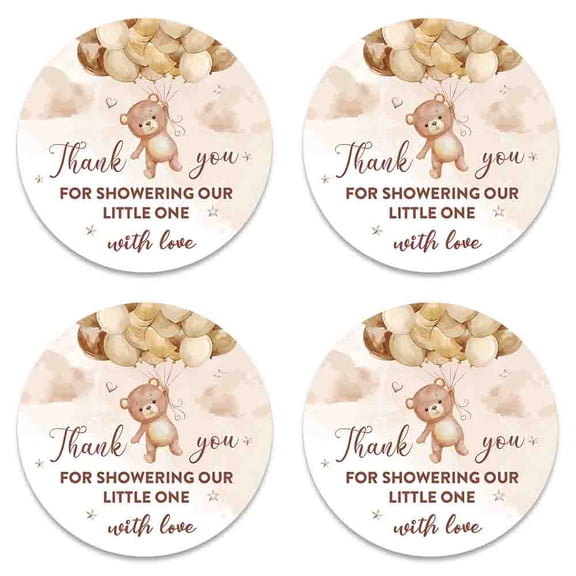 72pcs Ready to pop Stickers for Baby Shower Favors,Thank You for Celebrating,Candy Business Labels,Gender Reveal Gift Ideas,Birthday Party Atmospheric Decoration Props