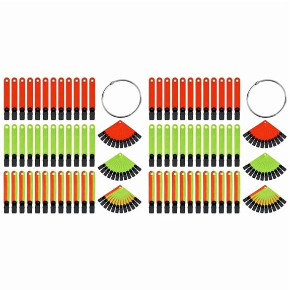 72pcs Reflective Trail Markers, High Visibility Trail Markers with Open Buckle Reflective Trail Marker