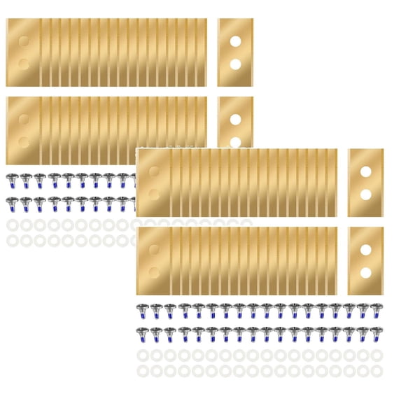 72pcs Replacement Blades Compatible for Mammotion Luba & Yuka All Series, Heavy Duty Titanium Replacement Robotic Lawnmower Blades, with Plastic Washers