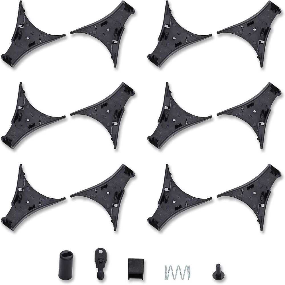 Triangle Hardware Clips 72pcs Tie Clips DIY Hardware Fastener for Clip on Tie Including ...