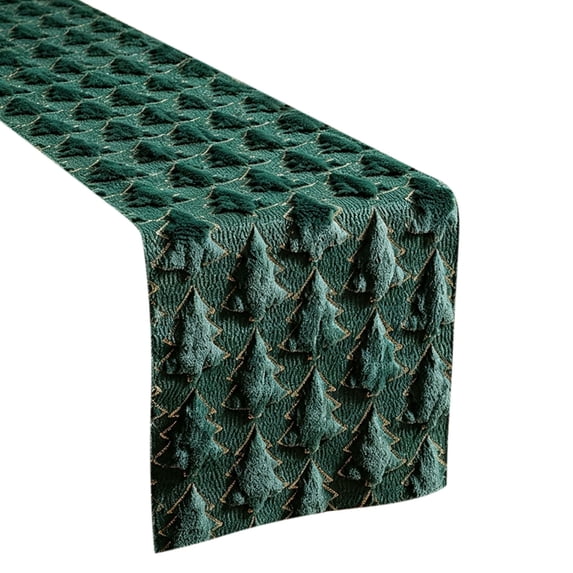 72x13Inch Sequined Glitter Tablecloth,Christmas Party Iridescence Shining Table Cloth, Fabric Spark Decor For Birthday Holiday Christmas Party Decoration (Green)
