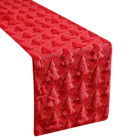 72x13Inch Sequined Glitter Tablecloth,Christmas Party Iridescence Shining Table Cloth, Fabric Spark Decor For Birthday Holiday Christmas Party Decoration (Red)