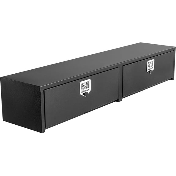 72x16x13 Steel Truck Tool Box - Weatherproof Tongue Chest Quick Access for Pickup RV