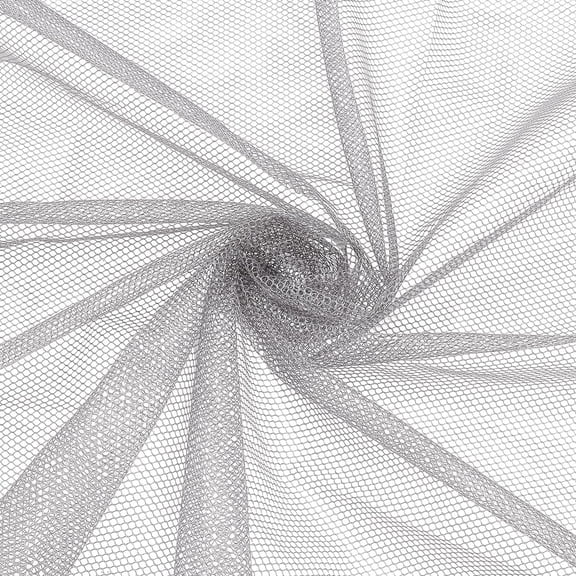 72x63 Inch Gray Mesh Fabric with Slightly Stretchy Soft Mesh Netting Fabric for Sewing Netting Clothes Cloth
