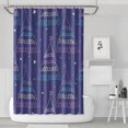 thumbnail image 1 of 72x72 Fashion Tree Winter Shower Curtain: Merry Christmas & Happy New Year Decor Bathroom Curtain - Easy Machine Wash (Hooks Provided), 1 of 5