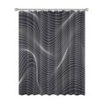 thumbnail image 1 of 72x72 Inch Fabric Shower Curtain Waterproof Polyester, Abstract Geometric Print, 1 of 6