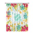 thumbnail image 1 of 72x72 Inch Fabric Shower Curtain Waterproof Polyester, Daisy Floral Print, 1 of 6