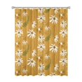 thumbnail image 1 of 72x72 Inch Fabric Shower Curtain Waterproof Polyester, Daisy Floral Print, 1 of 6