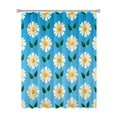 thumbnail image 1 of 72x72 Inch Fabric Shower Curtain Waterproof Polyester, Daisy Floral Print, 1 of 4