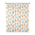 thumbnail image 1 of 72x72 Inch Fabric Shower Curtain Waterproof Polyester, Daisy Floral Print, 1 of 6