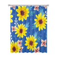 thumbnail image 1 of 72x72 Inch Fabric Shower Curtain Waterproof Polyester, Daisy Floral Print, 1 of 6