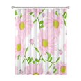 thumbnail image 1 of 72x72 Inch Fabric Shower Curtain Waterproof Polyester, Daisy Floral Print, 1 of 6